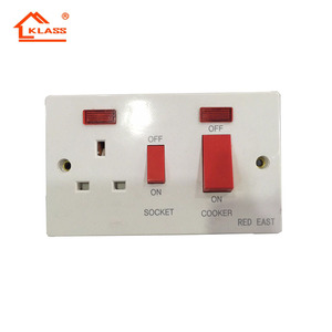 High Quality British Bakelite 45A DP Kitchen <strong>Cooker</strong> <strong>Control</strong> <strong>Unit</strong> Switched Socket - Product Image 1