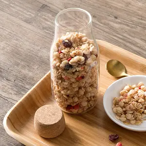 Bouteille en verre de stockage pour poudre de thé et de café à haute teneur en bore, et <span class=keywords><strong>ceinture</strong></span> de stockage pour poudre de thé à haute teneur en bore - Product Image 2