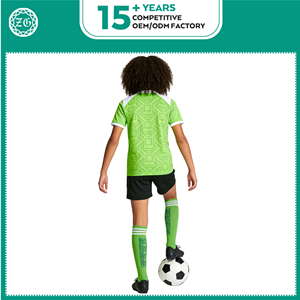 Seragam Sepak Bola OEM Bernapas Cepat Kering untuk Anak Laki-laki dan Perempuan, Kaos Jaring Sepak Bola Sublimasi Kustom, Seragam Jersey Sepak Bola Anak Muda - Product Image 2