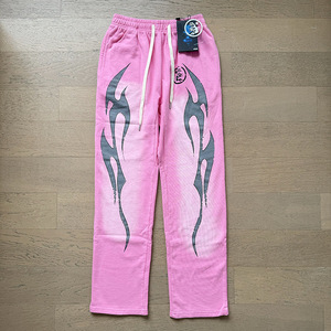 Pantalons de survêtement décontractés à jambes larges personnalisés, noir, délavé à l'acide, de haute qualité, 100% coton, tissu éponge français, écologique, respirant, léger - Product Image 3