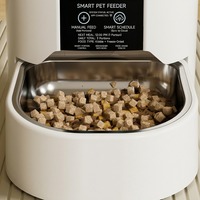 Distributeur automatique de nourriture pour animaux de compagnie intelligent 4L moderne avec application WiFi, alimenté par batterie, pour chats et chiens