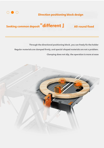 WX051 Table de travail multifonctionnelle mobile et portable pour le travail du bois, table de scie pliante - Product Image 3