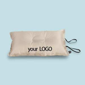 Almohada de Viaje Portátil Inflable Automática, Cojín de Aire de Esponja Tipo Queso para Acampar al Aire Libre, Directo de Fábrica - Product Image 1