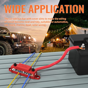 ขั้วต่อสายไฟ250A ทองแดง3เสา5/16 "แบบยืดหยุ่นสีดำพร้อมฝาปิด - Product Image 6