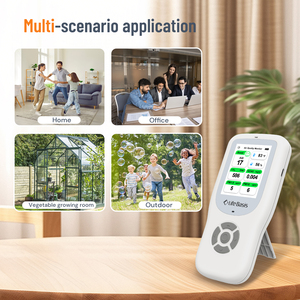 Testeur de qualité de l'air et de la pollution avec capteur de température et d'humidité, mesure de la poussière micronique PM2.5/PM10/PM1.0, des <span class=keywords><strong>gaz</strong></span> TVOC et du formaldéhyde - Product Image 5