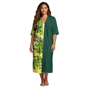 Vêtements pour femmes personnalisés de style hawaïen, <span class=keywords><strong>cardigan</strong></span> de fête samoan, cape pour femmes, veste de qualité supérieure, <span class=keywords><strong>cardigan</strong></span> polynésien, <span class=keywords><strong>kimono</strong></span> pour femmes - Product Image 2