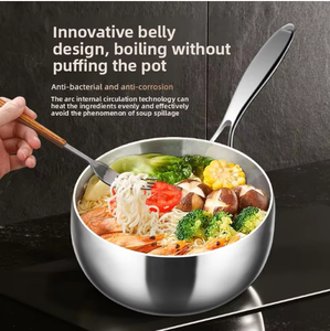 Vente en gros en acier inoxydable ensemble de soupe et marmites en forme de pomme compatible avec les cuisinières électriques lave-vaisselle pour la maison et la cuisine - Product Image 5