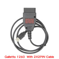 Cable de Reprogramación Galletto 1260 EOBD2/OBD2 Más Vendido con Chip FT232RQ, 1 Año de Garantía, Compatible con la Mayoría de los Autos