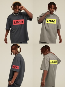 เสื้อยืดผู้ชายสไตล์ลำลองสตรีทแฟชั่น 100% ผ้าฝ้าย คุณภาพสูง รับผลิตแบบ OEM/ODM ลดราคาพิเศษ เสื้อยืดโอเวอร์ไซส์ผ้าฝ้ายลำลอง - Product Image 3