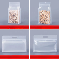 Mat Givré Translucide Bloc Plat Fond Refermable Ziplock En Plastique Stockage Des Aliments Boîte D'emballage Pochette Sac