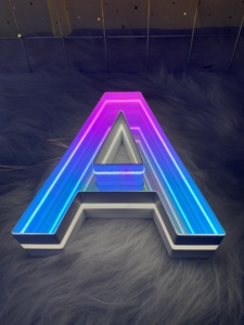 Custom Illuminated Signage | Home Storefront Decor | Office LED <b>Letter</b> Signs | Outdoor <b>Wall</b> Mounted Plaques - Product Image 2