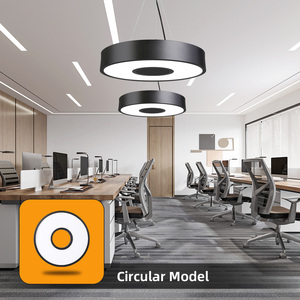 Luces colgantes de techo de <span class=keywords><strong>luz</strong></span> colgante sólida hueca negra de oficina de alta calidad moderna para empresa/lámpara colgante Led/<span class=keywords><strong>luz</strong></span> colgante - Product Image 2