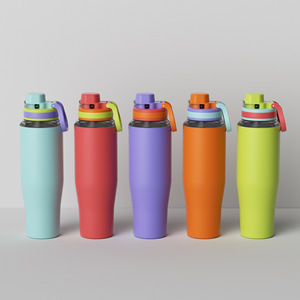 Gobelet isotherme portable Voyager New Style personnalisable, 30 oz, gobelet à glace, gobelet de voiture, bouteille d'eau de voyage - Product Image 3