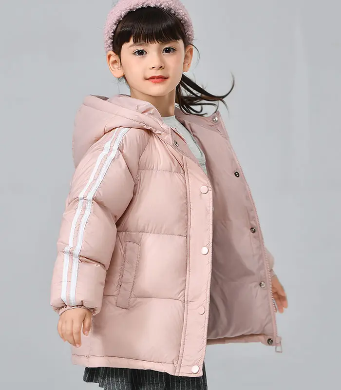 겨울 착용 초경량 어린이 윈드 브레이커 키즈 다운 코트 후드 아기 소녀 퍼퍼 다운 자켓