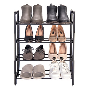 New <strong>Design</strong> Shoe Rack With Shelves Shoe Shelf for <strong>Closet</strong> Bedroom Entryway Storage Organizer Stack-able Shoe Shelf - Product Image 2