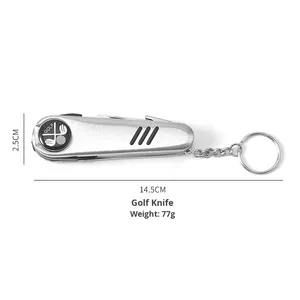 Navaja Plegable Multifunción 7 en 1 de Material Personalizado para Golf y Reparación de Césped, Llavero, Uso Exterior, Regalo - Product Image 3