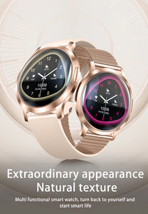 ساعة ذكية STUHUB BWV93 بشاشة لمس كاملة، تدعم الاتصال والتحكم بالموسيقى ومراقبة معدل ضربات القلب، متوافقة مع نظام iOS، أجهزة قابلة للارتداء للنساء - Product Image 3