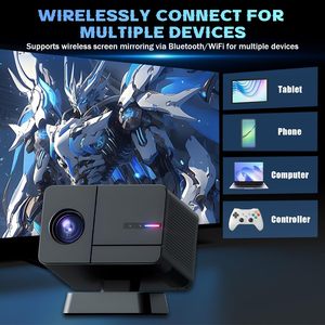 Game <b>Projector</b> Full Auto Focus 1080P Gaming <b>Projector</b> LED 2G+16G 64GB 30000 Games Android 11 400 Lumens Portable Built-in - Product Image 2