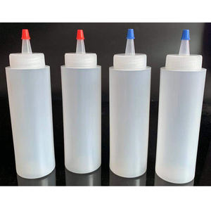 120ml 240ml 250ml Botellas para apretar condimentos de grado alimenticio Botella de chorro vacía con tapa para ensalada Ketchup Salsas de <span class=keywords><strong>mostaza</strong></span> - Product Image 1