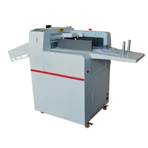 Máquina de vinco de papel automático digital, 3 em 1, escorredor perfurador de marcação