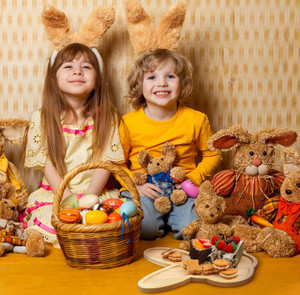 Plateau de service en bois de <span class=keywords><strong>Pâques</strong></span> 3 pièces au design mignon créatif Assiettes à lapin Plats Planche à charcuterie - Product Image 4