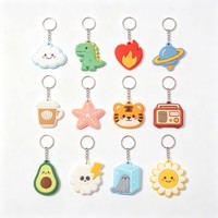 Produits promotionnels publicitaires, porte-clés en caoutchouc personnalisé, porte-clés en PVC souple avec logo personnalisé, porte-clés mignon