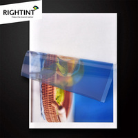 Rouleau de matériau d'étiquetage imprimable à jet d'encre en PET transparent, adhésif acrylique permanent pour l'impression d'autocollants sur les flacons cosmétiques