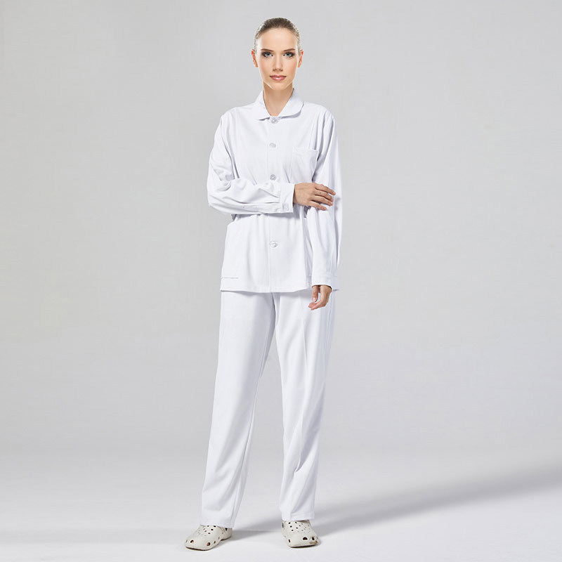 Women's white round neck long sleeve thin top