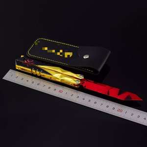 Populaire Superbe Valorant Jouet Arme en Métal Pas Cher Couteau Papillon Pliant Rotatif à 360 Degrés Accessoire 21cm Épées Jouets Katana - Product Image 6