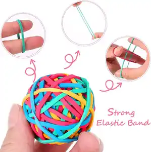 Quality Eco-friendly Color Elastic Rubber Band Ball Wholesale Popular Rubber Band Ball