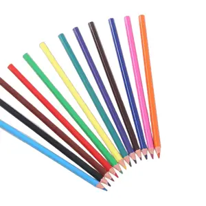 कारखाने कस्टम प्रिंटिंग लोगो रंग पेंसिल पेशेवर कलाकार 12 रंगीन पेंसिल सेट