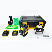 Niveau laser vert auto-nivelant 16 lignes avec base rotative, outil de mesure pour la construction