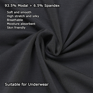 Tecido de Malha Jersey <span class=keywords><strong>Modal</strong></span> Orgânico Shanhao com Elastano 50S 20D 175gsm Ecológico Macio Respirável Elástico Leve para Roupa Íntima - Product Image 2