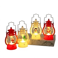 Lanterne en plastique en forme de petit cheval, veilleuse de Noël, lampe à huile portable, cadeau pour enfants, éclairage d'ambiance décoratif, lumière d'ambiance
