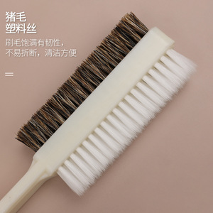 Yinste Double Sided Cleaning <b>Brush</b> Pig Bristle Nylon For Walnut Bodhi Beads Wood Carving Polishing <b>Dust</b> Removal - Product Image 3