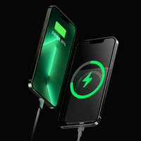 Banco de Energía Magnético de 5000mAh/10000mAh y 22.5W con Función de Carga Inalámbrica y Pantalla Digital