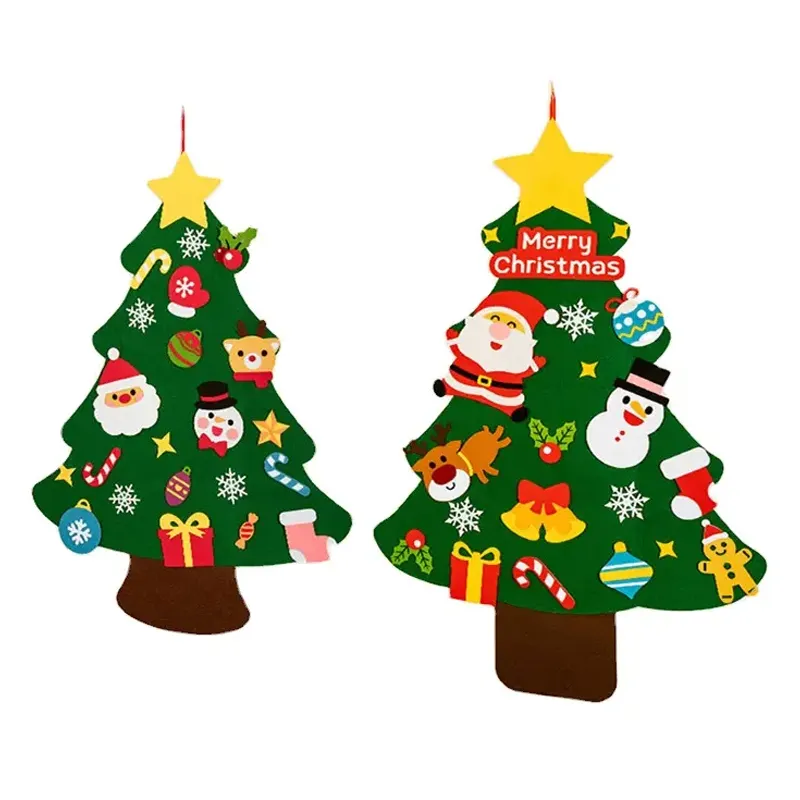 Felt Christmas Tree Random Sticker Section Children's DIY Three-dimensional Christmas Tree