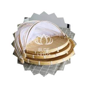 MEILLEUR PRIX Plateau en bambou Blue Lotus fait à la main 2025 Plateau en bambou artisanal - Product Image 1