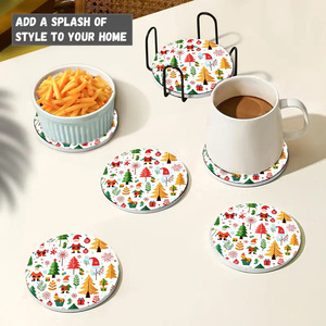 Phim Hoạt Hình Cảm Thấy Đế Lót Ly Cho Halloween Và Giáng Sinh Cách Nhiệt Pad Tấm Cho Khách Sạn Bảng Sử Dụng Thảm & Miếng Đệm Cung Cấp - Product Image 1