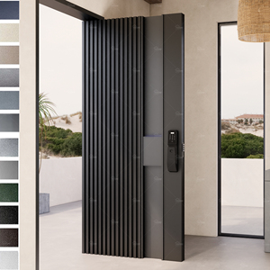 Portes de sécurité en acier japonais pour maisons, portes de sécurité extérieures de style nigérian, porte principale de sécurité en acier pour villa - Product Image 2