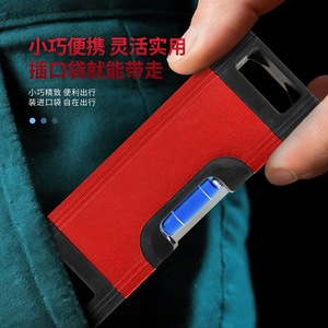 Aluminum Alloy Magnetic Level Gauge 1 Bubble Spirit Level For Woodworking And Home Renovation Measuring Ruler Thickened - Product Image 3