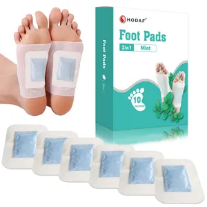 private label natural bamboo vinegar ionic foot bath detox patch detoxifying cleaning body foot pads with nice scents