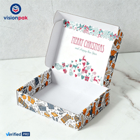 Venta al por mayor personalizado impreso de lujo Kraft pequeñas cajas de papel de cartón corrugado regalo correo compras caja de correo personalizada con logotipo