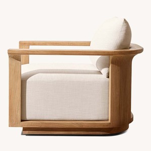 Nhà Máy Bán Hàng Trực Tiếp Boho Mix-Chất Liệu Sinh Thái Hiện Đại Nước UV Chống Tếch Gỗ Ngoài Trời <span class=keywords><strong>Sofa</strong></span> Set Cho Vườn Biệt Thự Khách Sạn Khu Nghỉ Mát Patio - Product Image 3