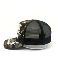 Casquette de baseball de cowboy personnalisée style Western, camouflage et couleur unie, avec dos en maille, broderie 3D fil barbelé et broderie sur la visière, style workwear