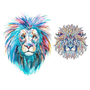 Impression offset <span class=keywords><strong>de</strong></span> lions colorés mystérieux pour impression par transfert thermique, plastisol, PVC, PET, toucher doux, lavable, vente chaude - Product Image 1