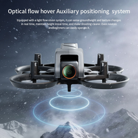 Drone caméra A30 PRO Mini pour débutants, quadricoptère en plastique léger, positionnement, mode sans tête, objectif réglable à 180 degrés, télécommande