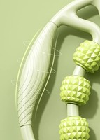 Rouleau de massage multi-usages pour la relaxation musculaire, fitness à domicile, yoga, masseur de jambes à 9 roues