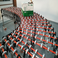 Convoyeur à rouleaux télescopique en PVC durable, hauteur réglable, roues à gravité, neuf, garantie 1 an, atelier multi-industriel