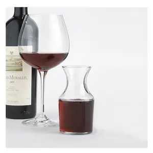 Hot Selling Mini Glass Carafe Single Serving Wine Decanter Individual Personal Small Glass Vase Wine Decanter for Tasting Party
